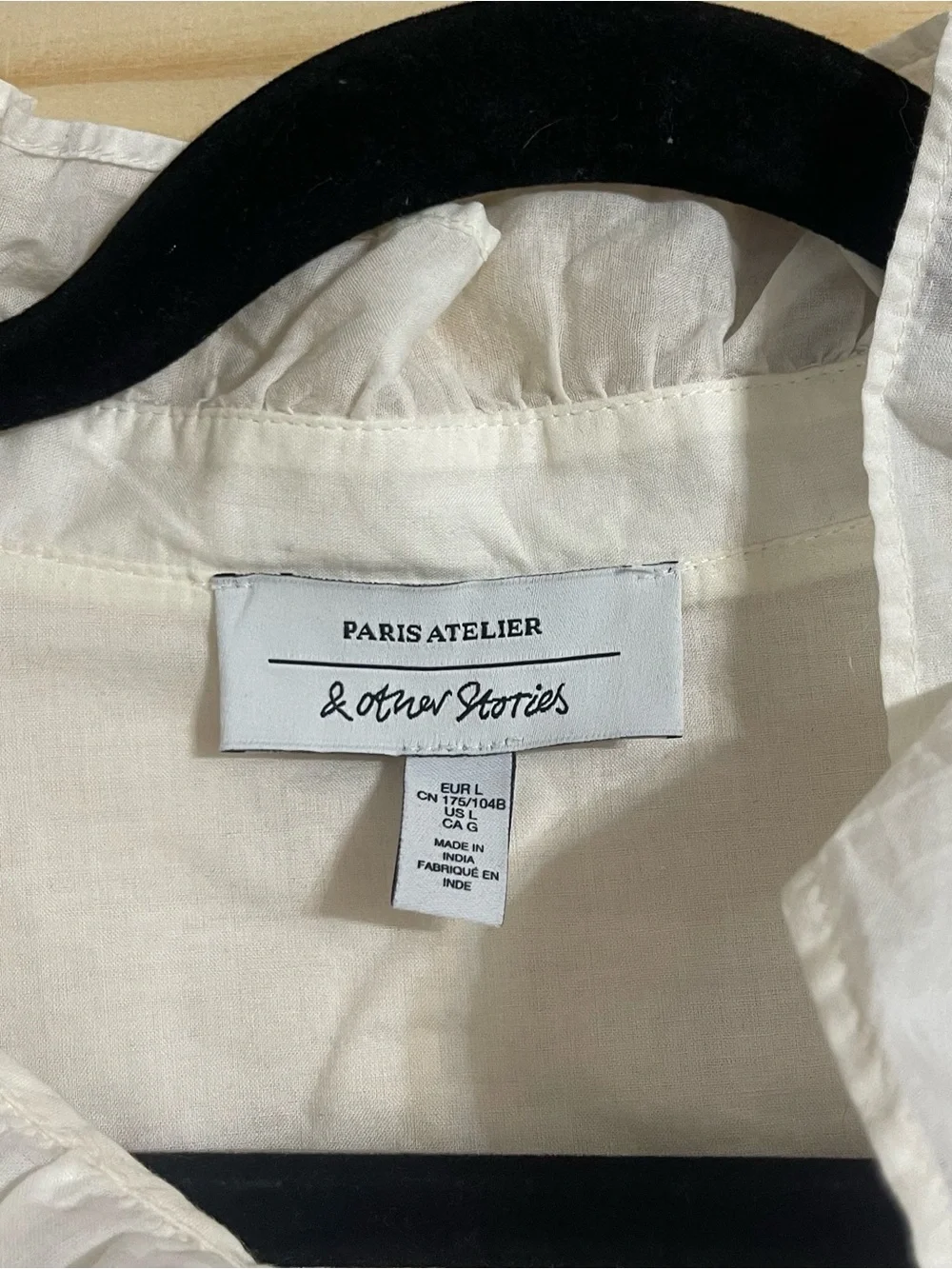 Paris Atelier 100% Cotton White Blouse